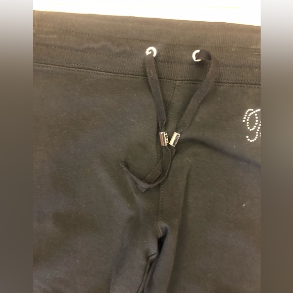 BCBG MAXAZRIA WOMEN SWEATPANTS WITH SPARKLY RHINESTONES AND LACED SIDES - Picture 6 of 8